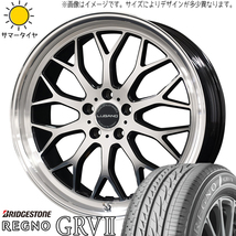 245/40R20 アルファード ハリアー BS REGNO GRV2 ヴェネルディ ルガーノ 20インチ 8.5J +35 5H114.3P サマータイヤ ホイールセット 4本_画像1