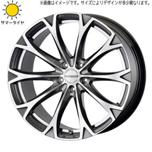 245/45R19 エルグランド CX8 輸入タイヤ ヴェネルディ レガート 19インチ 8.0J +45 5H114.3P サマータイヤ ホイールセット 4本_画像1