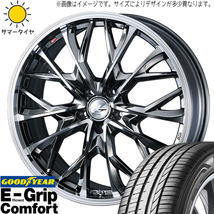 225/55R18 アウトランダー デリカ GY コンフォート レオニス MV 18インチ 8.0J +42 5H114.3P サマータイヤ ホイールセット 4本_画像1