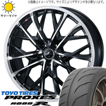 245/40R18 スバル WRX STI WRX S4 TOYO プロクセス R888R LEONIS MV 18インチ 8.0J +45 5H114.3P サマータイヤ ホイールセット 4本_画像1