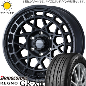 225/45R18 カムリ クラウン BS REGNO GRX3 マッドヴァンスX 18インチ 7.5J +35 5H114.3P サマータイヤ ホイールセット 4本