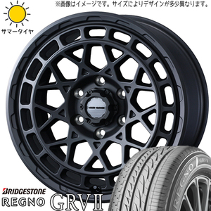 215/60R17 カローラクロス BS レグノ GRV2 マッドヴァンスX 17インチ 7.0J +38 5H114.3P サマータイヤ ホイールセット 4本