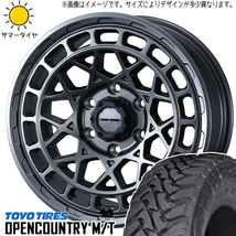 265/70R17 FJクルーザー プラド Hilux TOYO M/T マッドヴァンスX 17インチ 8.0J +20 6H139.7P サマータイヤ ホイールセット 4本_画像1