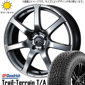 225/65R17 クロストレック CX5 CX8 BFGoodrich T/A LEONIS ナヴィア07 17インチ 7.0J +53 5H114.3P サマータイヤ ホイールセット 4本