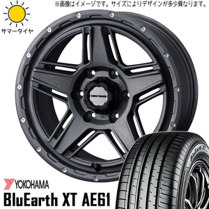 215/60R17 アルファード 20系 17インチ Y/H XT AE61 マッドヴァンス 07 7.0J +40 5H114.3P サマータイヤ ホイールセット 4本