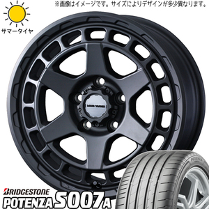 225/55R17 アルファード アテンザ BS ポテンザ S007A MADVANCEX 17インチ 7.0J +38 5H114.3P サマータイヤ ホイールセット 4本