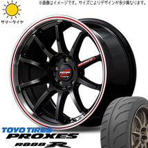 205/45R17 プリウス TOYO プロクセス R888R RMP RACING R10 17インチ 7.0J +47 5H100P サマータイヤ ホイールセット 4本_画像1