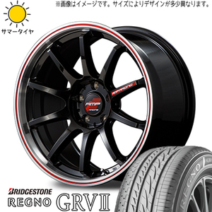 225/50R18 エスティマ フーガ BS レグノ GR-V2 RMP RACING R10 18インチ 8.0J +45 5H114.3P サマータイヤ ホイールセット 4本