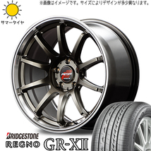 225/55R18 クロスオーバー J50 NJ50 BS REGNO GR-X2 RMP R10 18インチ 8.0J +45 5H114.3P サマータイヤ ホイールセット 4本_画像1