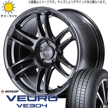 215/50R17 スバル エクシーガ D/L ビューロ VE304 RMP RACING R26 17インチ 7.0J +47 5H100P サマータイヤ ホイールセット 4本_画像1