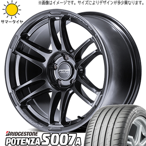 215/40R18 リーフ ブリヂストン ポテンザ S007A RMP RACING R26 18インチ 8.5J +45 5H114.3P サマータイヤ ホイールセット 4本