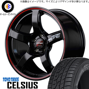 225/55R18 クロスオーバー J50 NJ50 TOYO RACING R50 18インチ 8.0J +45 5H114.3P オールシーズンタイヤ ホイールセット 4本