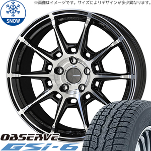 215/70R16 ハイエース 16インチ TOYO GSI-6 ガレルナ レフィーノ スタッドレスタイヤ ホイールセット 4本