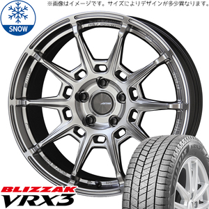 225/45R18 カムリ クラウン 18インチ BS ブリザック VRX3 ガレルナ レフィーノ スタッドレスタイヤ ホイールセット 4本