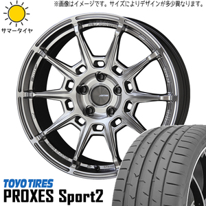 245/40R18 スバル WRX STI WRX S4 TOYO スポーツ2 ガレルナ レフィーノ 18インチ 8.0J +45 5H114.3P サマータイヤ ホイールセット 4本