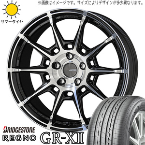 215/45R18 ヴォクシー ステップワゴン BS REGNO GRX2 ガレルナ レフィーノ 18インチ 8.0J +45 5H114.3P サマータイヤ ホイールセット 4本