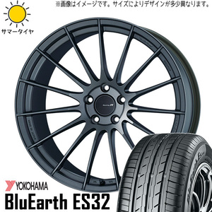 245/40R18 スカイラインGT-R R33 R34 Y/H Es ES32 ENKEI RS05RR 18インチ 9.5J +22 5H114.3P サマータイヤ ホイールセット 4本