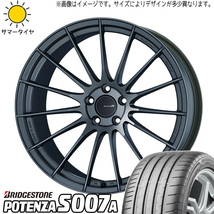 225/40R19 255/35R19 クラウン BS ポテンザ S007A ENKEI RS05RR 19インチ 8.5J +35 5H114.3P サマータイヤ ホイールセット 4本_画像1