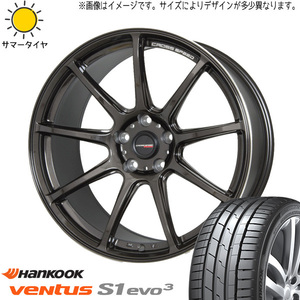 225/45R18 レガシィB4 HK ベンタス K127 クロススピード RS9 18インチ 7.5J +48 5H100P サマータイヤ ホイールセット 4本