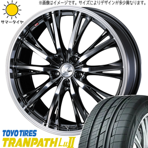 245/45R19 アルファード ハリアー TOYO Lu2 レオニス RT 19インチ 8.0J +43 5H114.3P サマータイヤ ホイールセット 4本