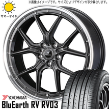 245/40R20 アルファード ハリアー ヨコハマ RV03 アセット S1 20インチ 8.5J +35 5H114.3P サマータイヤ ホイールセット 4本_画像1