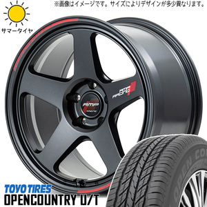 225/55R18 クロスオーバー J50 NJ50 TOYO U/T MID RMP TR50 18インチ 8.0J +45 5H114.3P サマータイヤ ホイールセット 4本