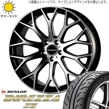 245/40R19 アルファード D/L ディレッツァ Z3 ヴェネルディ シャロン 19インチ 8.0J +42 5H114.3P サマータイヤ ホイールセット 4本_画像1