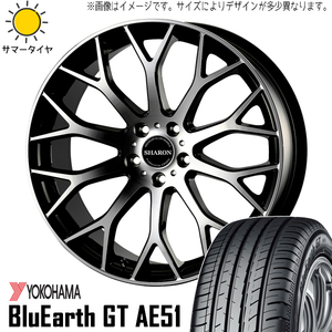 225/40R19 ノア ヴォクシー Y/H GT AE51 ヴェネルディ シャロン 19インチ 8.0J +42 5H114.3P サマータイヤ ホイールセット 4本