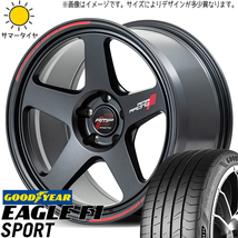 225/45R18 クラウン CX-3 GY F1 SPORT MID RMP TR50 18インチ 8.0J +45 5H114.3P サマータイヤ ホイールセット 4本_画像1