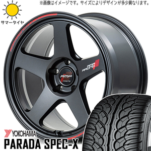 235/55R18 NX ヴァンガード ハリアー Y/H パラダ Spec-X PA02 RMP TR50 18インチ 8.0J +45 5H114.3P サマータイヤ ホイールセット 4本