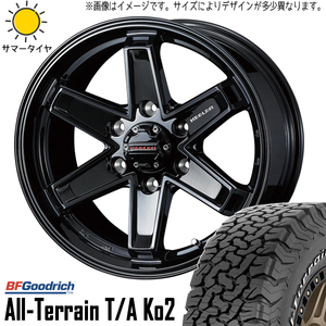 265/75R16 FJクルーザー GSJ15W 16インチ BFグッドリッチ T/A KO2 キーラー 7.0J +5 6H139.7P サマータイヤ ホイールセット 4本