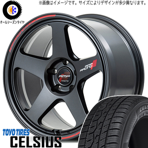 225/55R18 クロスオーバー J50 NJ50 TOYO MID RMP TR50 18インチ 8.0J +45 5H114.3P オールシーズンタイヤ ホイールセット 4本