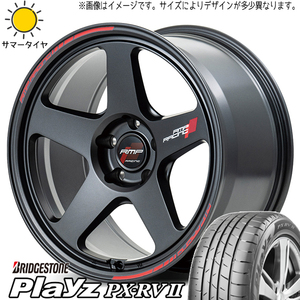 225/50R18 XV フォレスター BS プレイズ PX-RV2 MID RMP TR50 18インチ 7.5J +48 5H100P サマータイヤ ホイールセット 4本