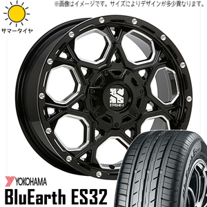 215/60R17 カローラクロス 17インチ Y/H ES32 MLJ エクストリームJ XJ06 7.0J +42 5H114.3P サマータイヤ ホイールセット 4本