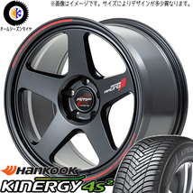 235/50R18 アルファード HK H750 MID RMP TR50 18インチ 8.0J +45 5H114.3P オールシーズンタイヤ ホイールセット 4本_画像1