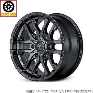 アルミホイール ハイエース 4本 17インチ M26クロスファング バレルブラック/ドリルド 17x6.5J +38 6H139.7P