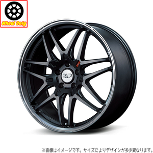 アルミホイール 4本 18インチ 720F セミグロスガンメタ/リムポリッシュ 18x8.0J +42 5H114.3P シビック インサイト