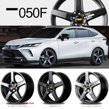 アルミホイール 4本 17インチ 050F セミグロスガンメタ 17×7.0J +40 5H114.3P RAV4 カローラクロス_画像2