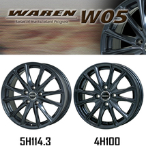 アルミホイール 1本 18インチ WAREN W05 ガンメタリック(GM) 18x8.0J +41 5H114.3P_画像2