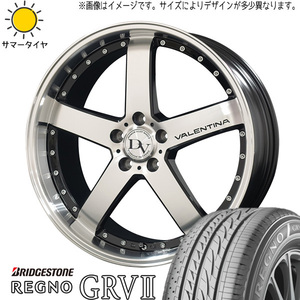 245/35R20 サマータイヤホイールセット アルファード etc (BRIDGESTONE REGNO GRV2 & DIAVOLETTO VALENTINA 5穴 114.3)