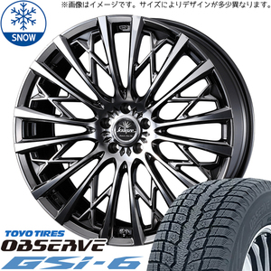 225/55R18 スタッドレスタイヤホイールセット レガシィ etc (TOYO OBSERVE GSI6 & Kranze 855evo 5穴 100)