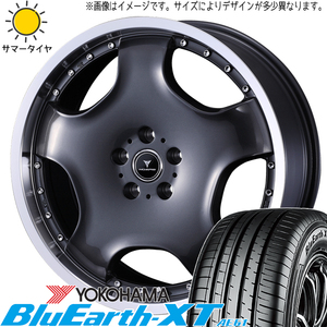 225/60R18 サマータイヤホイールセット エクストレイル etc (YOKOHAMA GEOLANDAR AE61 & NOVARIS ASETTED1 5穴 114.3)