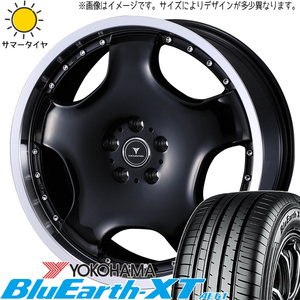 225/60R18 サマータイヤホイールセット エクストレイル etc (YOKOHAMA GEOLANDAR AE61 & NOVARIS ASETTED1 5穴 114.3)