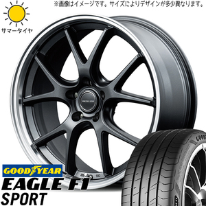 215/40R18 サマータイヤホイールセット セレナ etc (GOODYEAR F1 SPORT & VERTECONE EXE5 5穴 114.3)