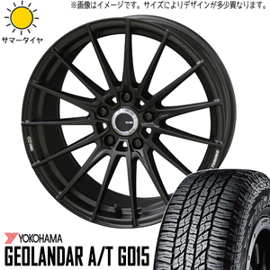 225/60R18 サマータイヤホイールセット エクストレイル etc (YOKOHAMA GEOLANDAR AT & ENKEITUNING FC01 5穴 114.3)