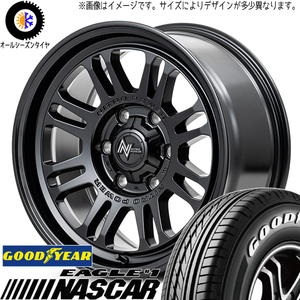 215/60R17 サマータイヤホイールセット ハイエース (GOODYEAR NASCAR & NITROPOWER M16 ASSAULT 6穴 139.7)