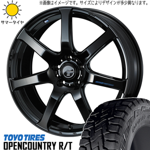 225/60R18 サマータイヤホイールセット エクストレイル etc (TOYO OPENCOUNTRY RT & LEONIS NAVIA07 5穴 114.3)