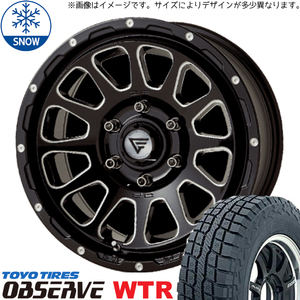 285/70R17 スタッドレスタイヤホイールセット FJクルーザー (TOYO OBSERVE WTR & DELTAFORCE OVAL 6穴 139.7)