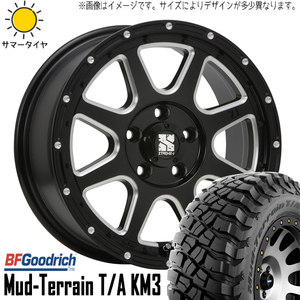 265/65R17 サマータイヤホイールセット プラド etc (BFGoodrich Mud-Terrain KM3 & XTREME-J 6穴 139.7)