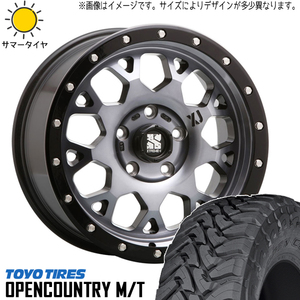 265/70R17 サマータイヤホイールセット プラド etc (TOYO OPENCOUNTRY MT & XTREME-J XJ04 6穴 139.7)